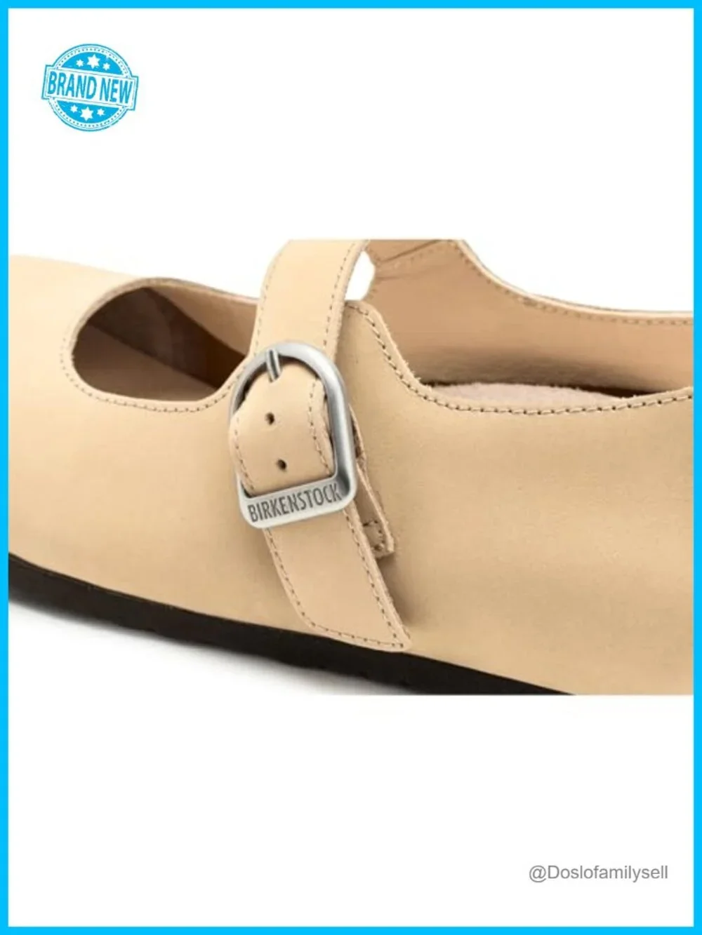 Birkenstock Santa Clarita Mary Jane Flats Leather Buckle Ankle Strap